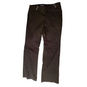 New York & Co. 7th Ave Design Studio Black High Waist Stretchy Pants Size Medium